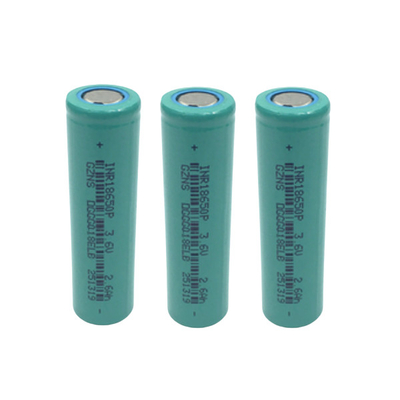 La célula de batería de alto voltaje de 3.6Volt 2600Mah 18650 1000 veces completa un ciclo