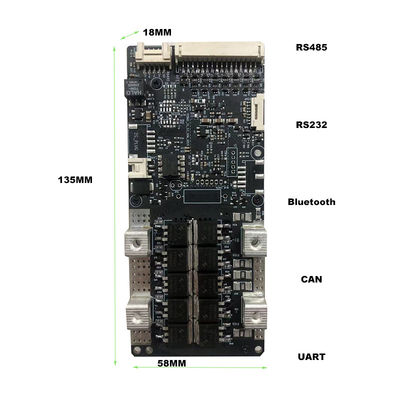 Batería BMS RS485 RS232 72V 20S BMS 200A de la batería BMS Board 3S-20S