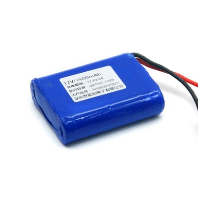 Cámaras recargables del ciclo vital de larga vida 12v 2.6ah Li Ion Battery Pack For Digital
