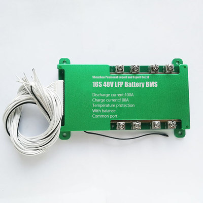 Soporte la batería BMS Common Port 16S 48V 100A BMS Screw Type de 85v LiFePO4