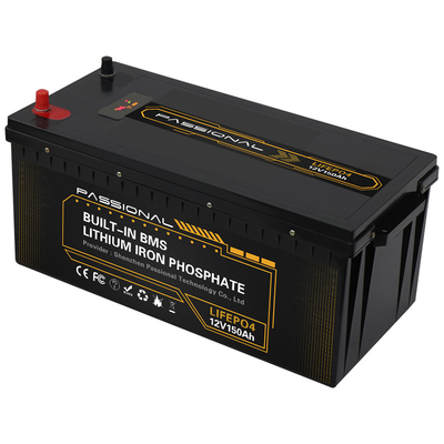 Batería recargable del litio LiFePO4 de la larga vida 12v 150ah para la energía solar de rv