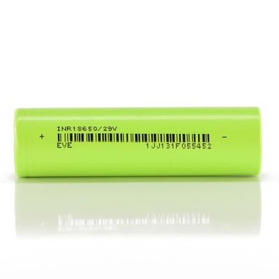 18650 células del ion de la célula de batería 2900mAh 3.7V NCM EVE Lithium verdes claras para Ebike